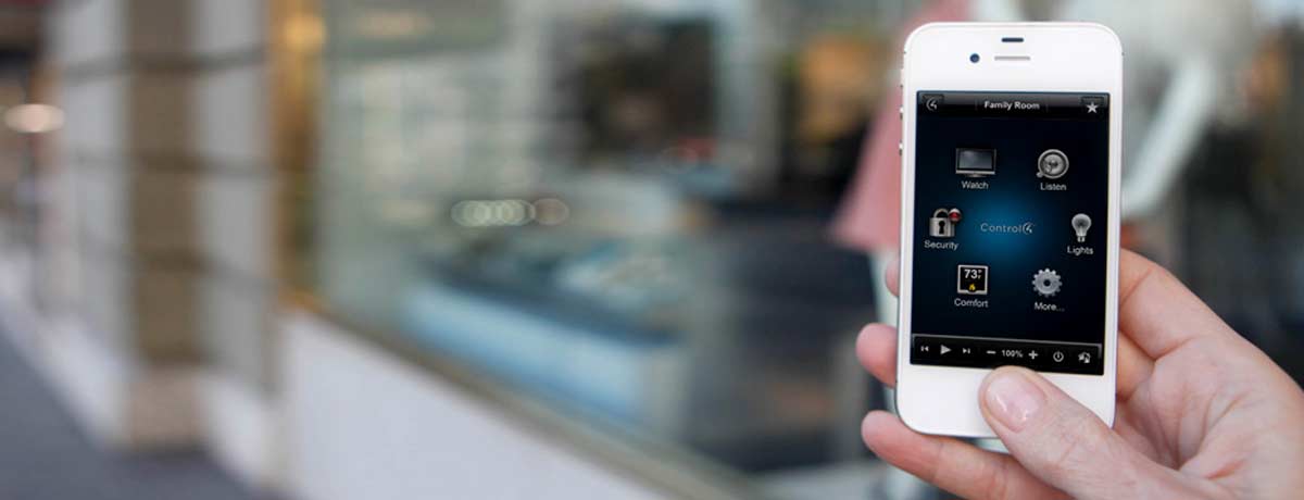 Smartphone control for smarthomes